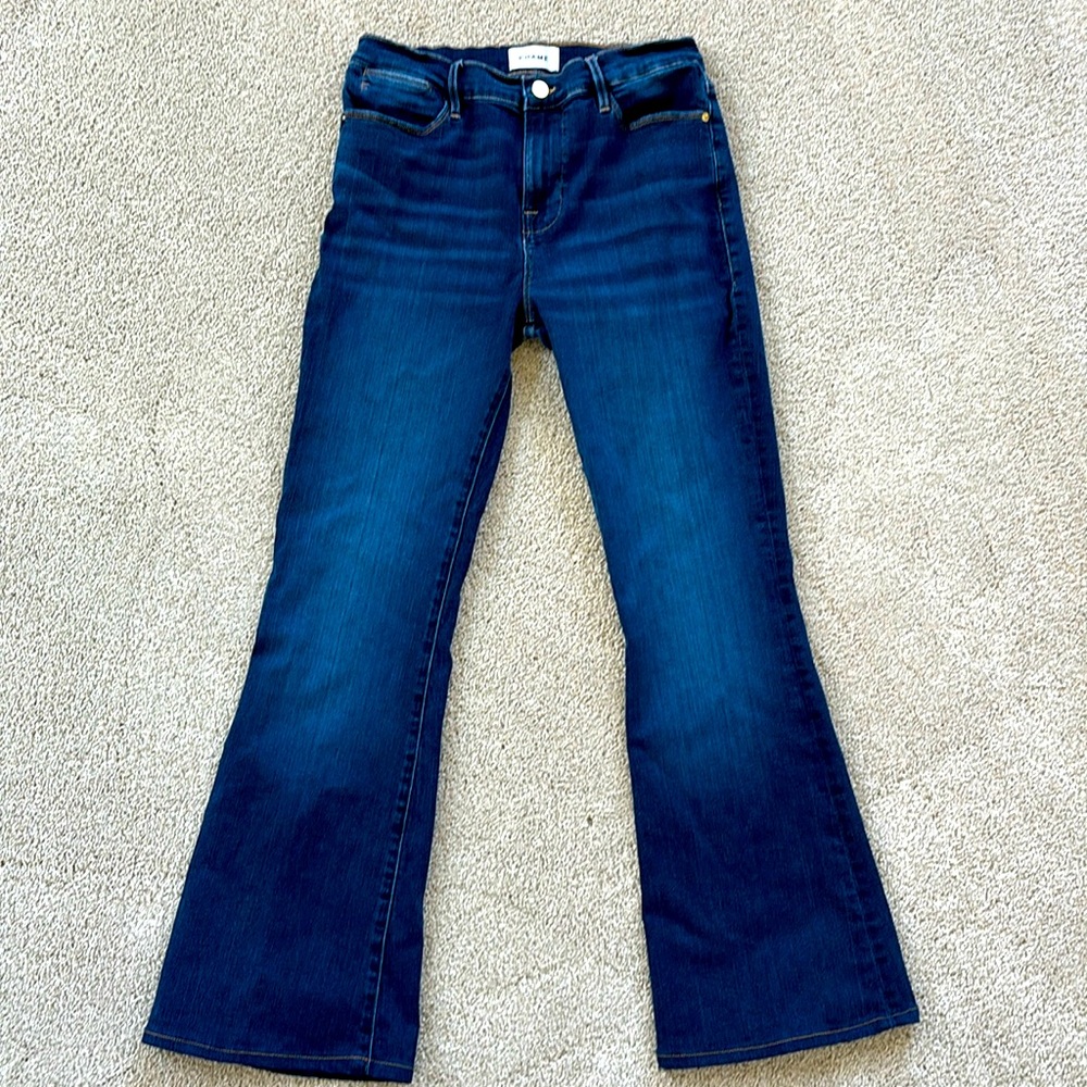 Frame Denim Women's High Rise Jeans - Dark Blue